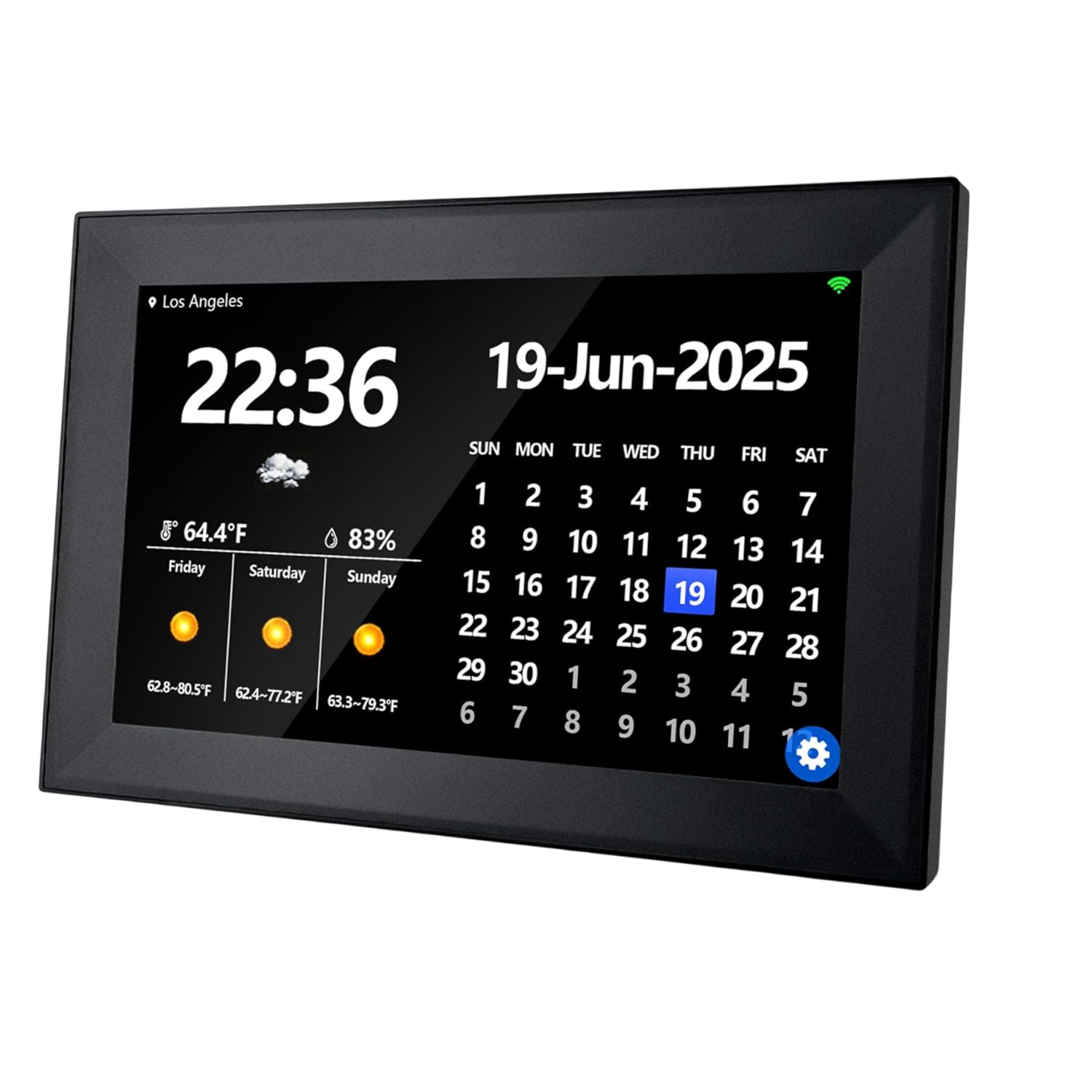 DageCres Horloge Calendrier Tactile WiFi 10.1 Pouces