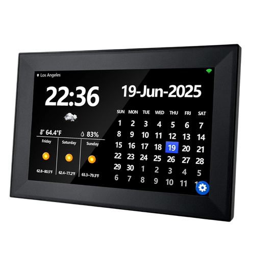 DageCres Horloge Calendrier Tactile WiFi 10.1 Pouces