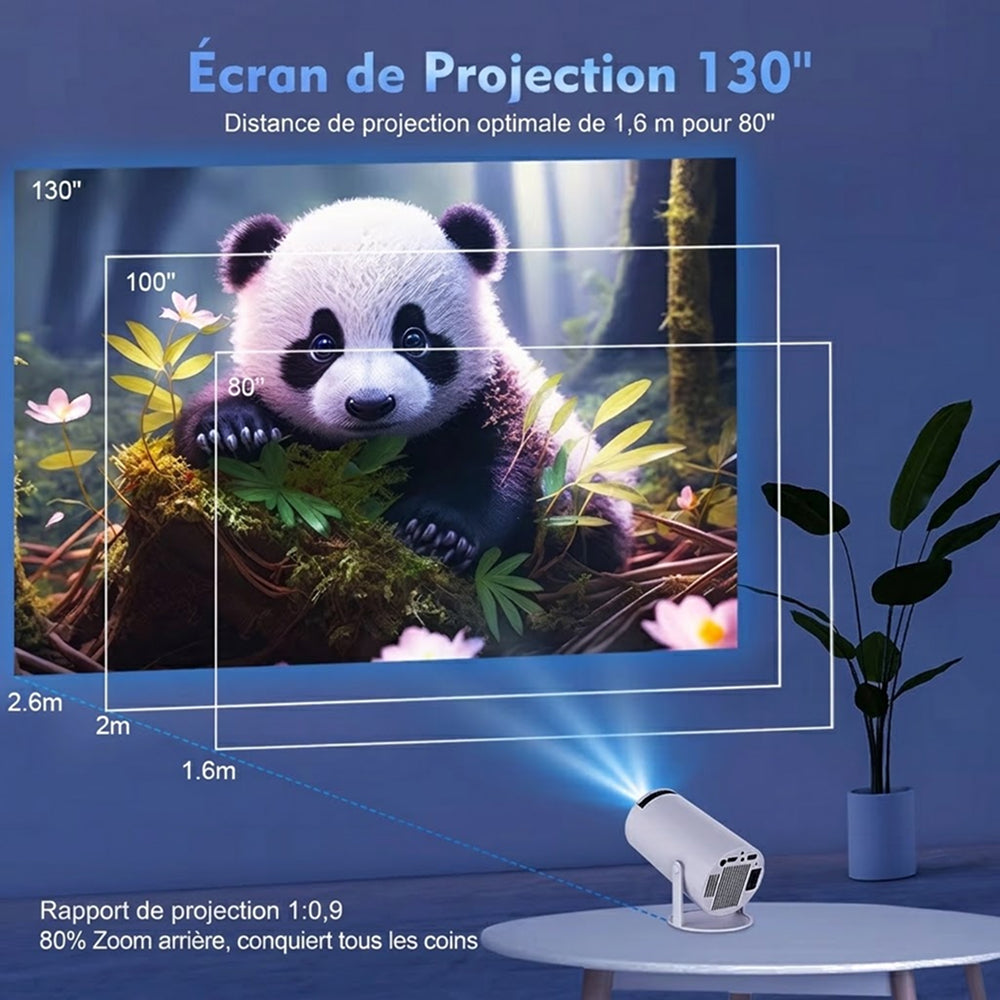 AcStroit Projecteur Portable HD avec Android 11 Smart