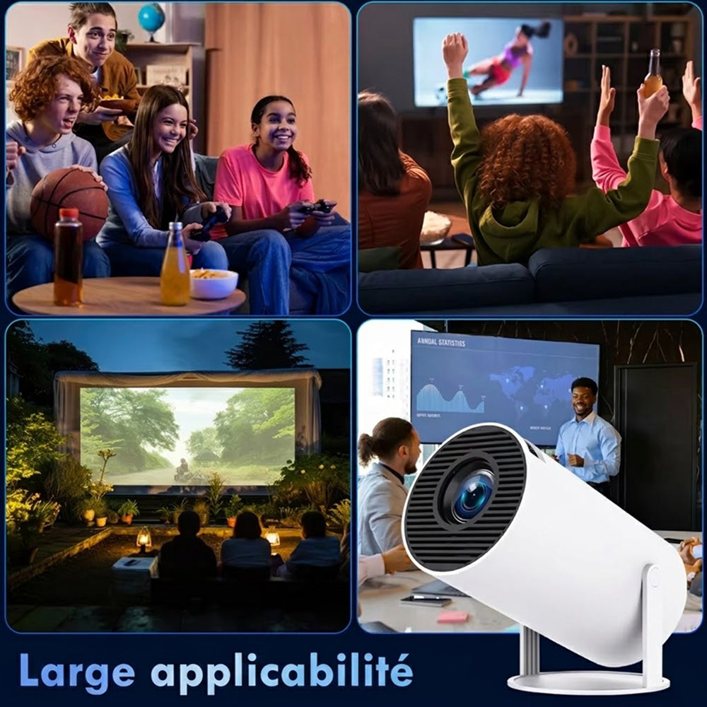 AcStroit Projecteur Portable HD avec Android 11 Smart