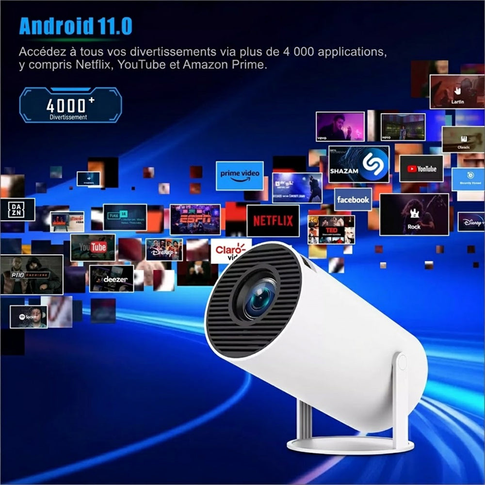 AcStroit Projecteur Portable HD avec Android 11 Smart