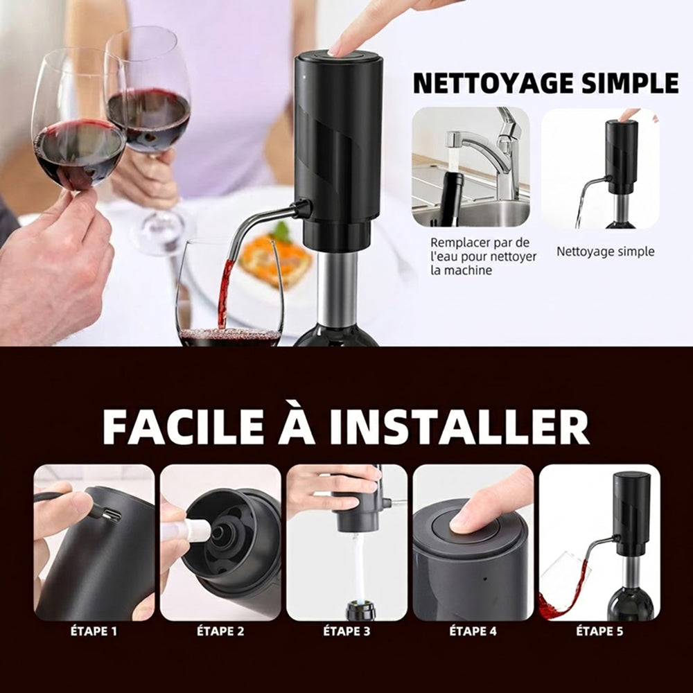 Aérateur de Vin Électrique AciWemi Rechargeable USB-C