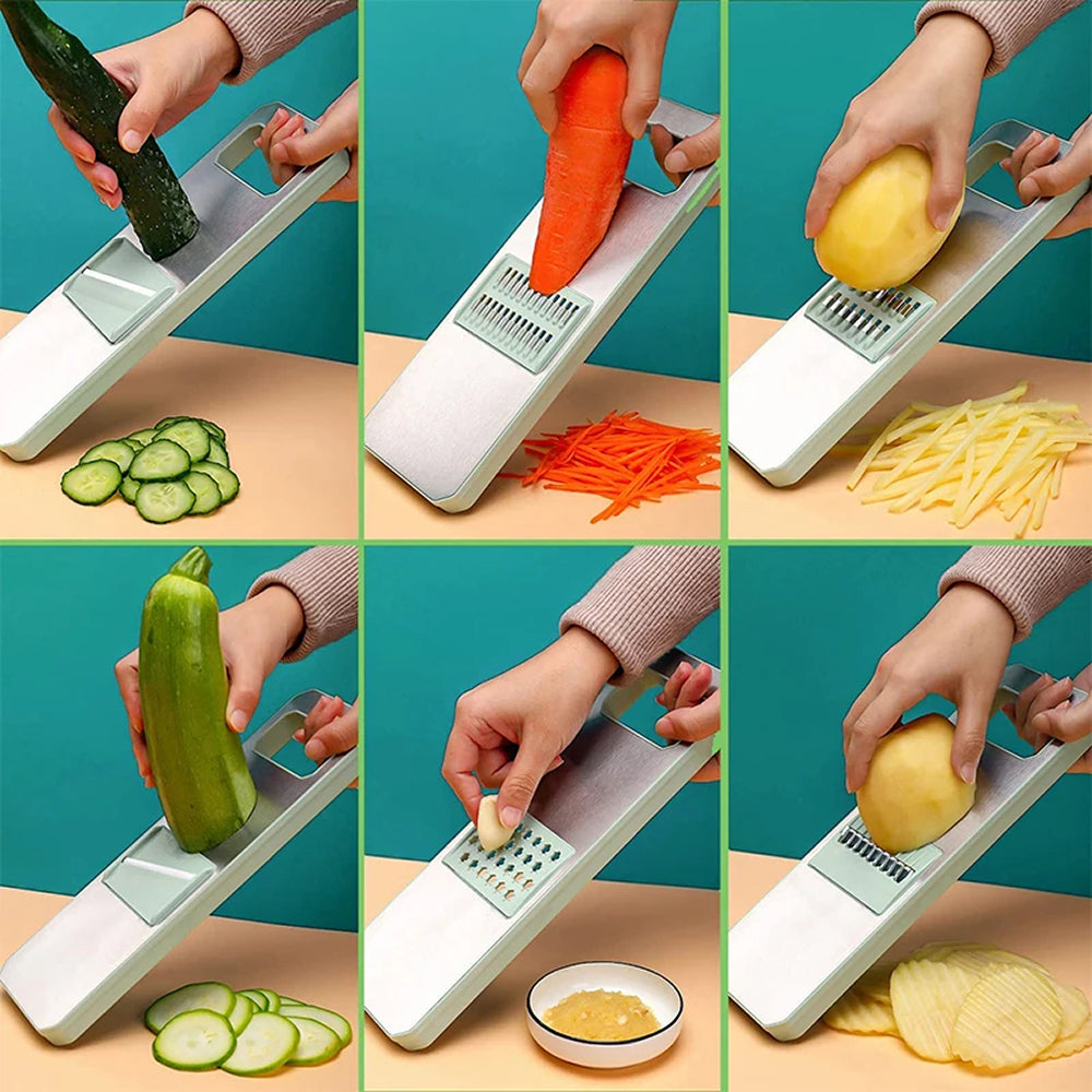 BosÉpure Mandoline Multifonction 6-en-1 Coupe-Légumes Professionnel