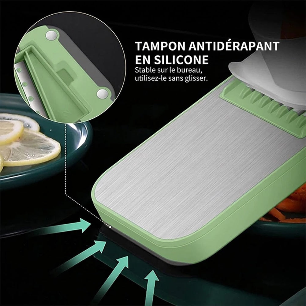 BosÉpure Mandoline Multifonction 6-en-1 Coupe-Légumes Professionnel
