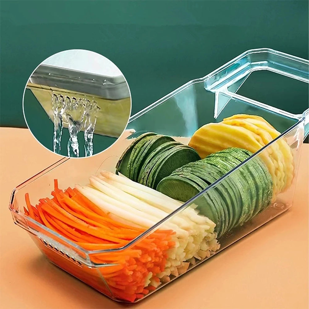 BosÉpure Mandoline Multifonction 6-en-1 Coupe-Légumes Professionnel