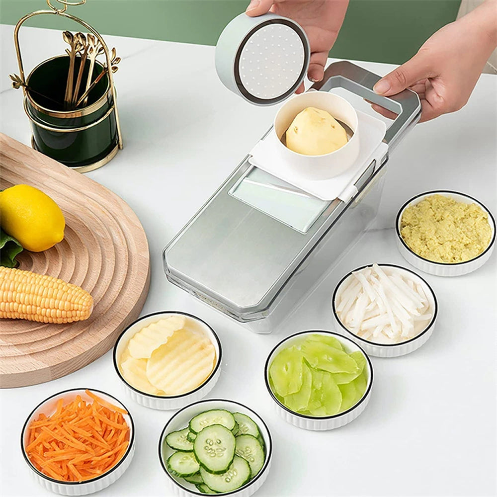 BosÉpure Mandoline Multifonction 6-en-1 Coupe-Légumes Professionnel