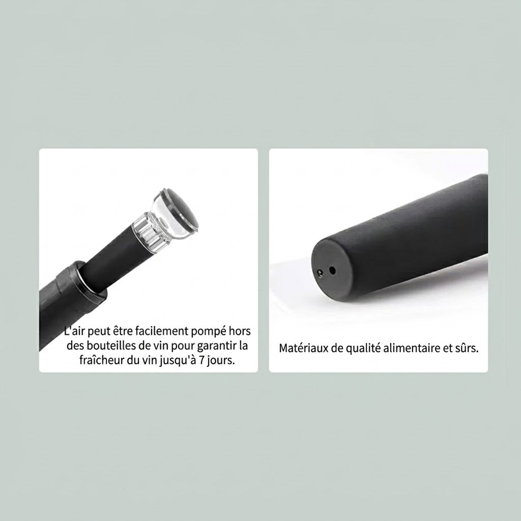 Tire-Bouchon Électrique 25W Coffret Vin 4 en 1 Ouvre-Bouteille 35mm ChériOnde