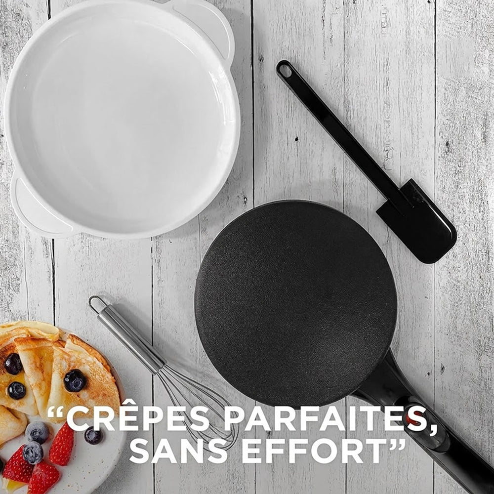 Crêpière CrepiLik 800W Antiadhésive Chauffe Rapide