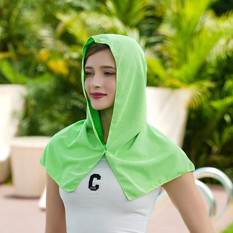 Serviette Rafraîchissante de 56°C à 16°C 0,1kg Légère Protection UV 40+ Vélouron
