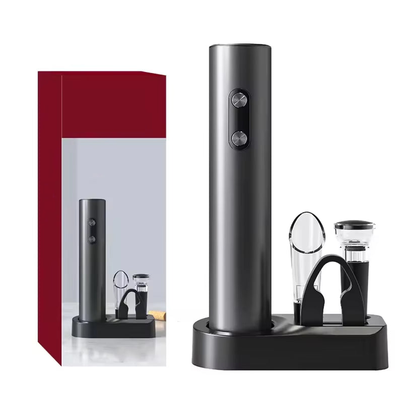 Tire-Bouchon Électrique 25W Coffret Vin 4 en 1 Ouvre-Bouteille 35mm ChériOnde