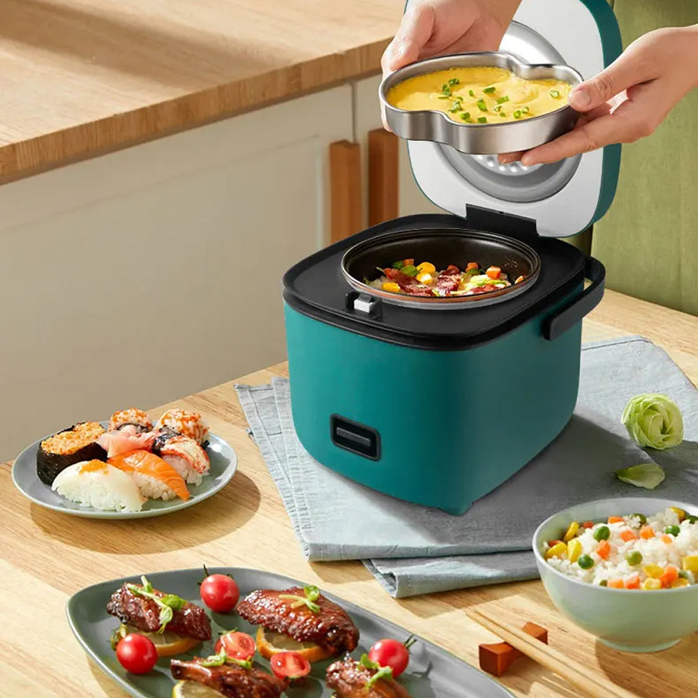 Mini Cuiseur à Riz Étiavage 1.2L 200W Compact Multifonction