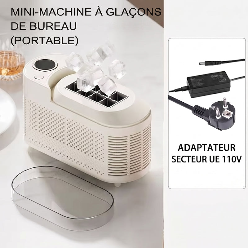 Machine à Glaçons 12V 220V Portable Rapide pour Camping-Car Voiture FauClarté
