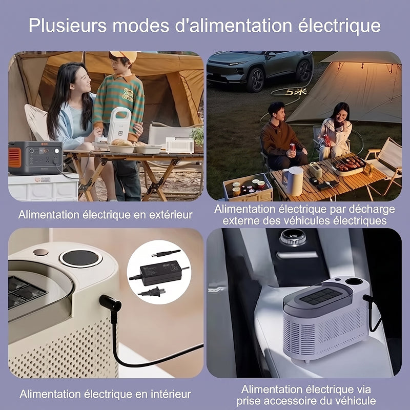 Machine à Glaçons 12V 220V Portable Rapide pour Camping-Car Voiture FauClarté