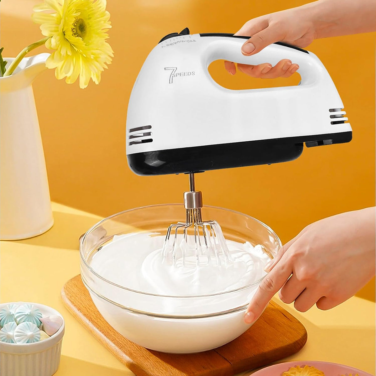 Batteur Électrique de Cuisine Portable pour Pâtisserie