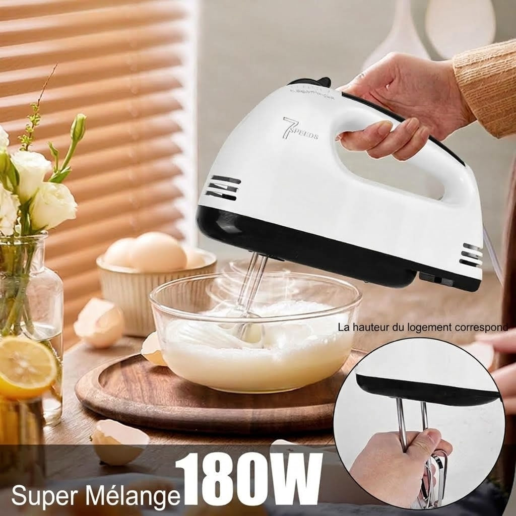 Batteur Électrique de Cuisine Portable pour Pâtisserie