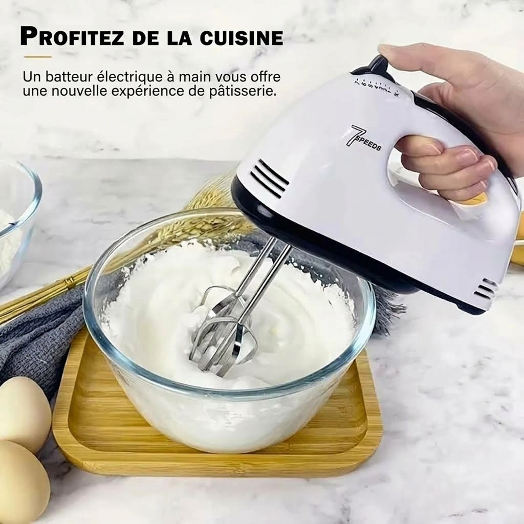 Batteur Électrique de Cuisine Portable pour Pâtisserie