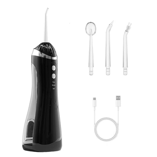 Jeténia Hydropulseur Dentaire 200 ml – Rotation 360°, 3 Modes de Nettoyage, 1600 Impulsions/min, Batterie 1200 mAh, 60 Jours d'Autonomie