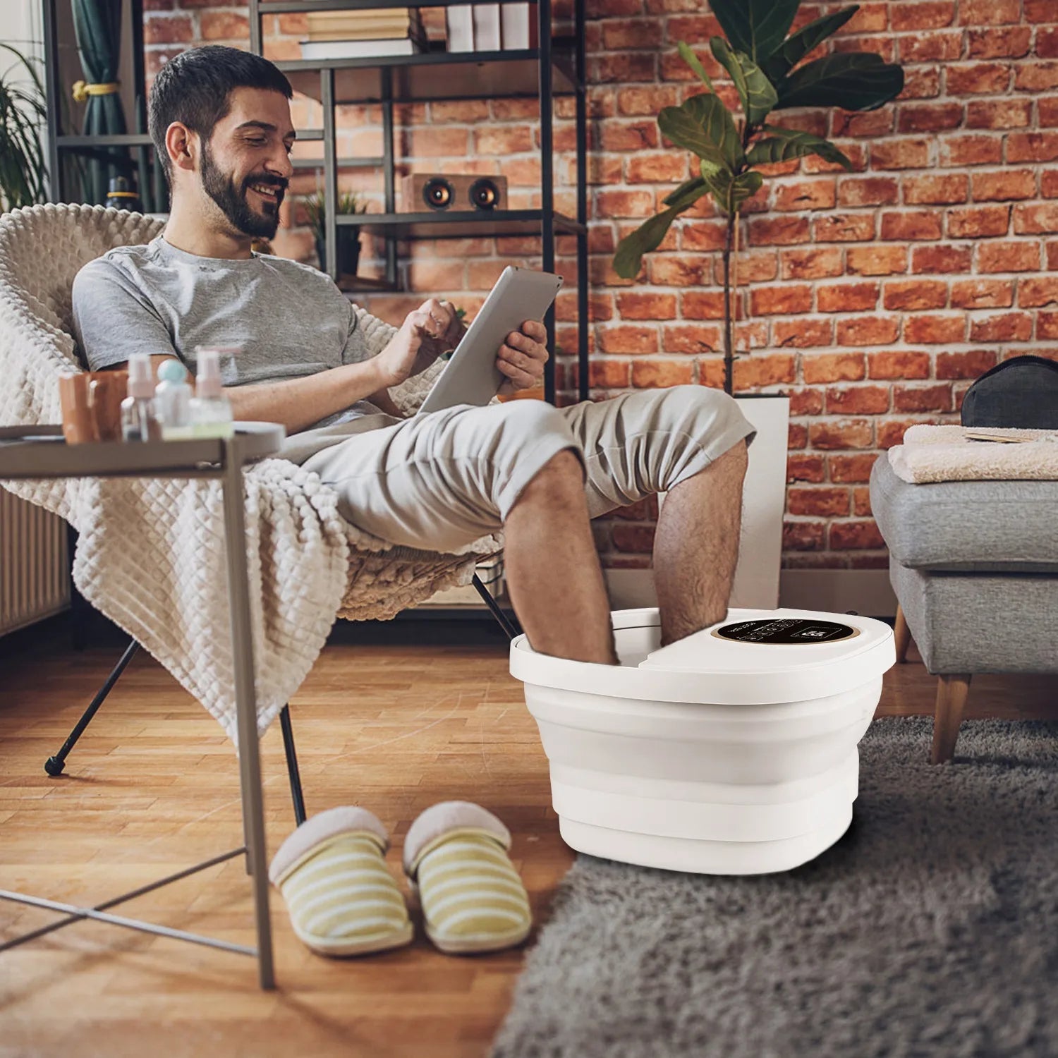 Bain de pieds pliable chauffant de qualité supérieure