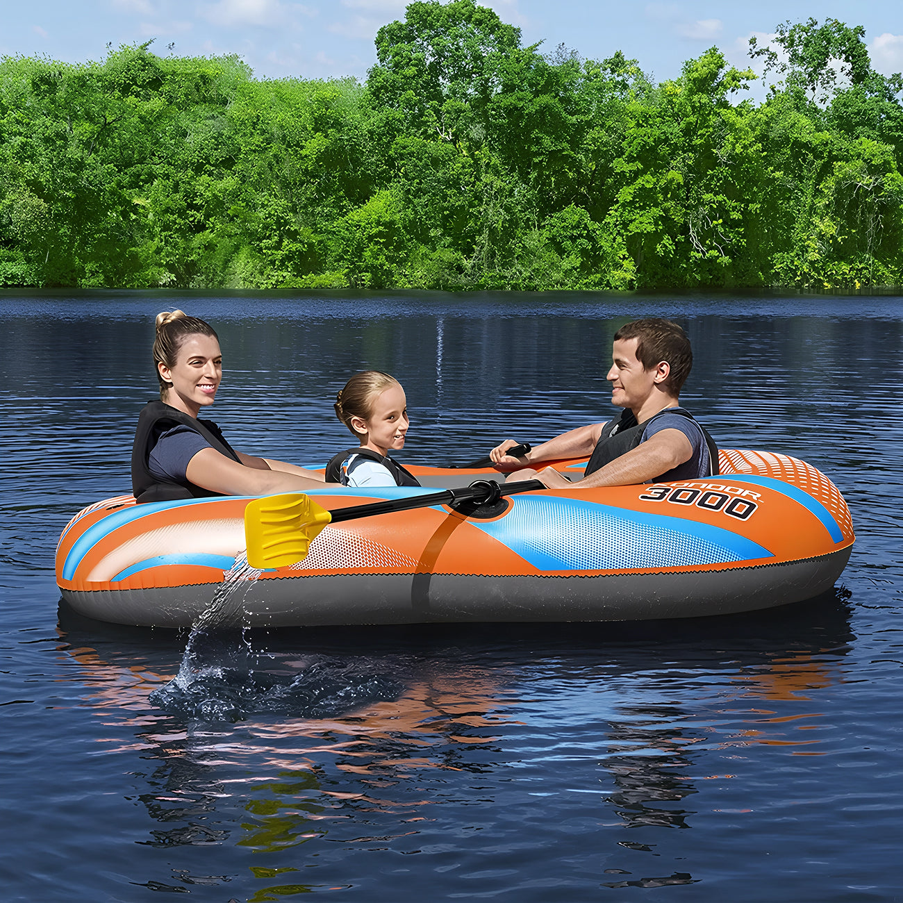 Kayak Gonflable KayixMax - Bateau Portable et Robuste pour Sport Aquatique