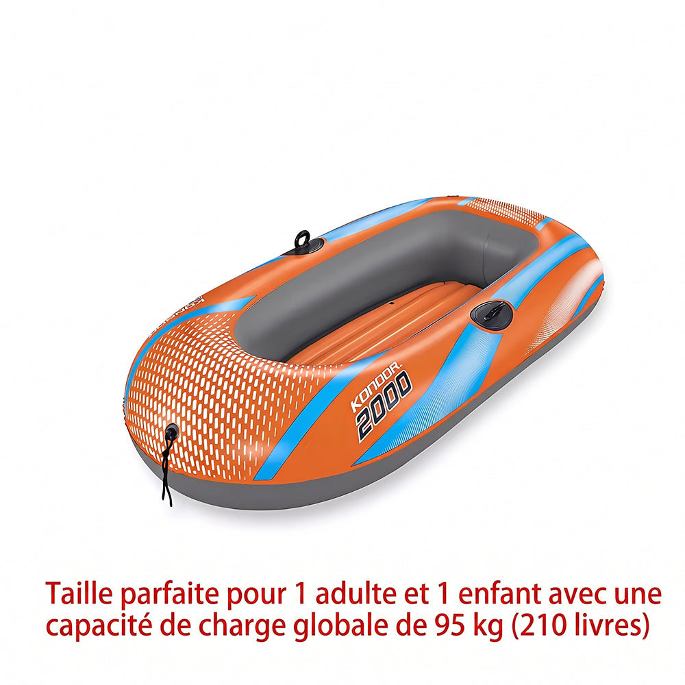 Kayak Gonflable KayixMax - Bateau Portable et Robuste pour Sport Aquatique
