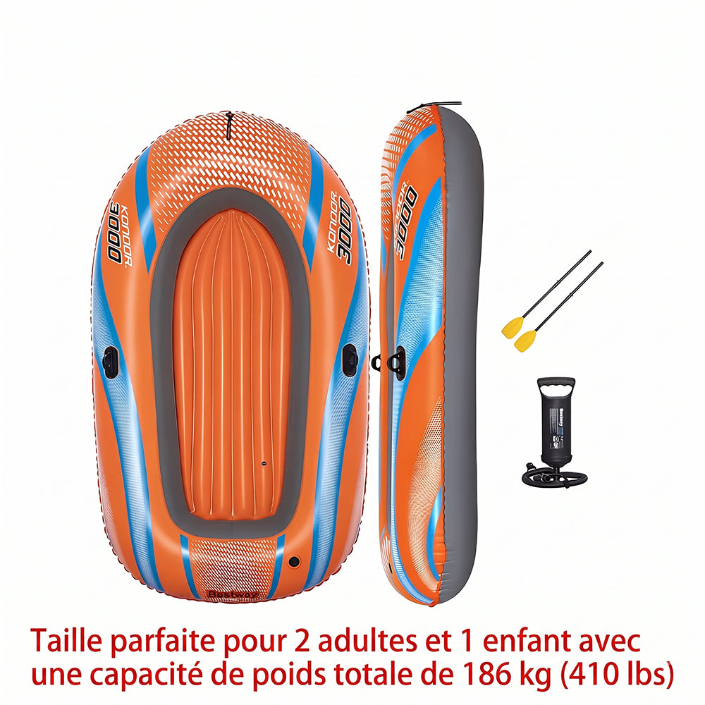 Kayak Gonflable KayixMax - Bateau Portable et Robuste pour Sport Aquatique