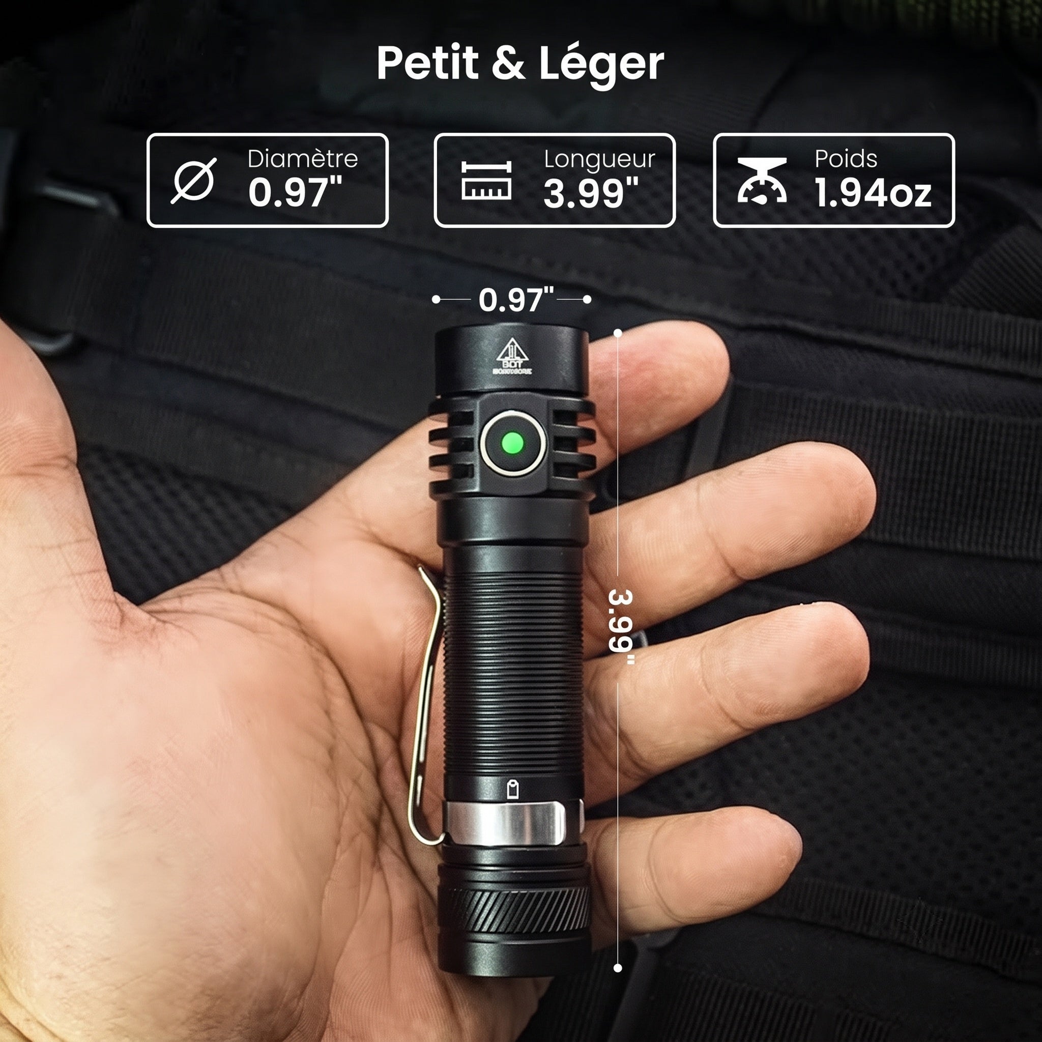 Lampe Torche Rechargeable LumaBemi LED T6 USB-C
