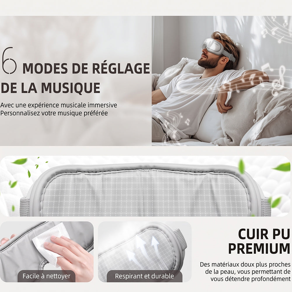 MasaHixiv Masque Yeux Chauffant Massant et Relaxant