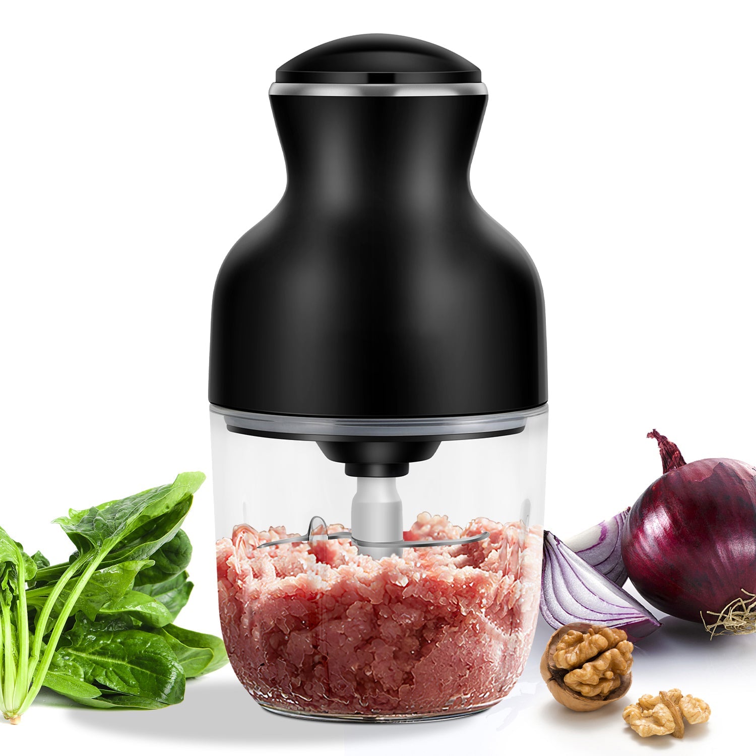 MeaviMax Hachoir à Viande Électrique 350W 600ml