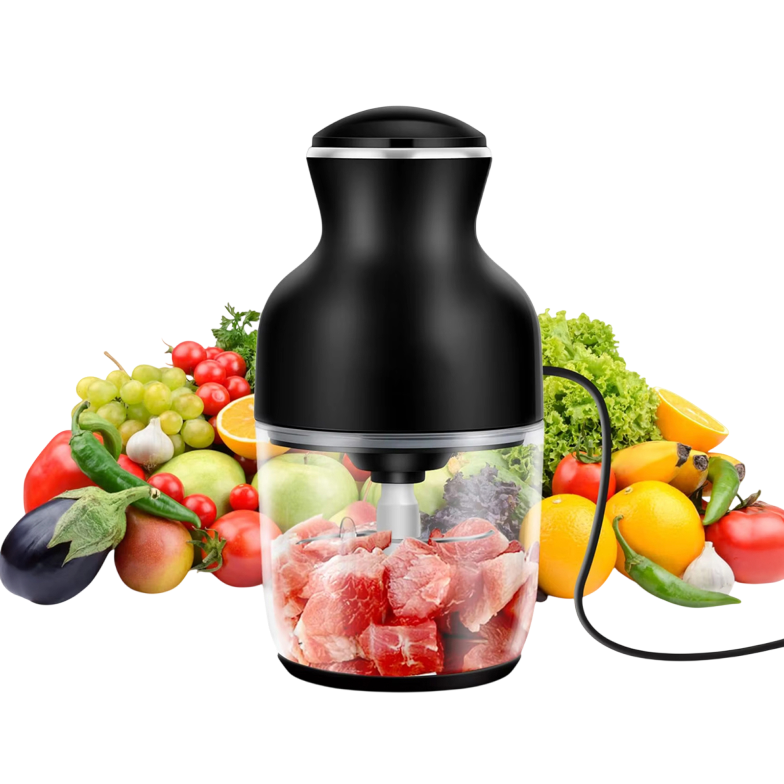 MeaviMax Hachoir à Viande Électrique 350W 600ml