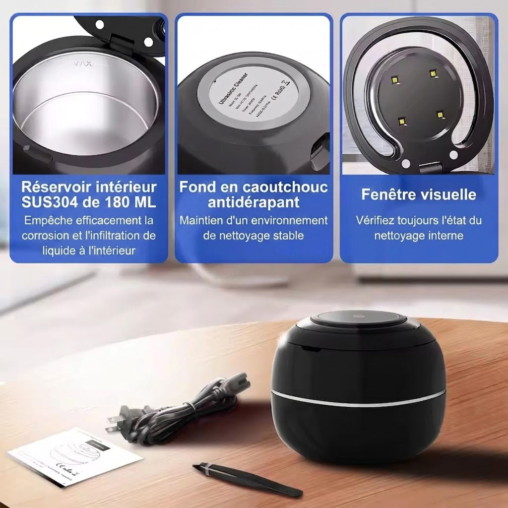 Nettoyeur Ultrason Dentaire et Bijoux 42000Hz - MinCleanx