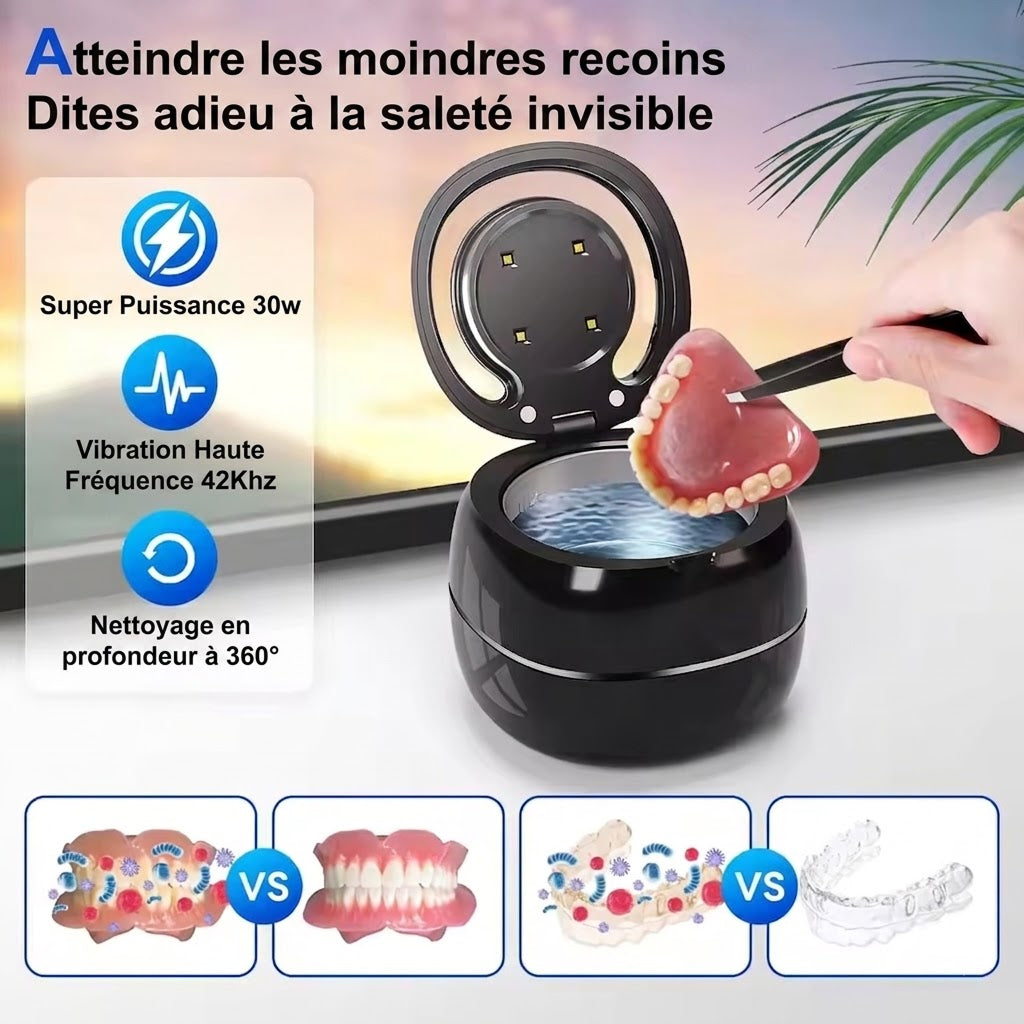 Nettoyeur Ultrason Dentaire et Bijoux 42000Hz - MinCleanx