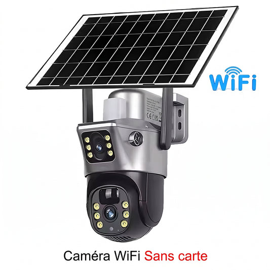 MoseCogn Caméra de Surveillance Solaire Extérieure Sans Fil
