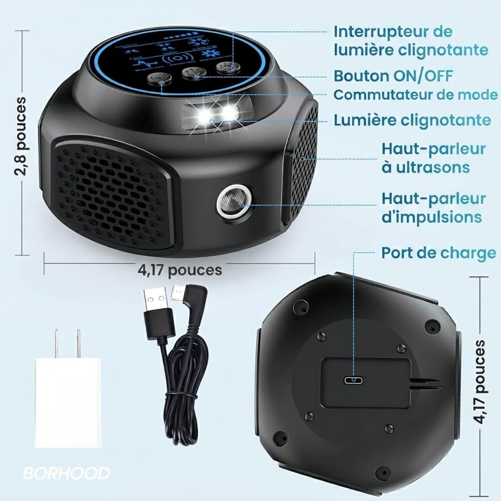 OsnaFem Couverture de 300 m² avec une configuration à quatre pavillons à 360°