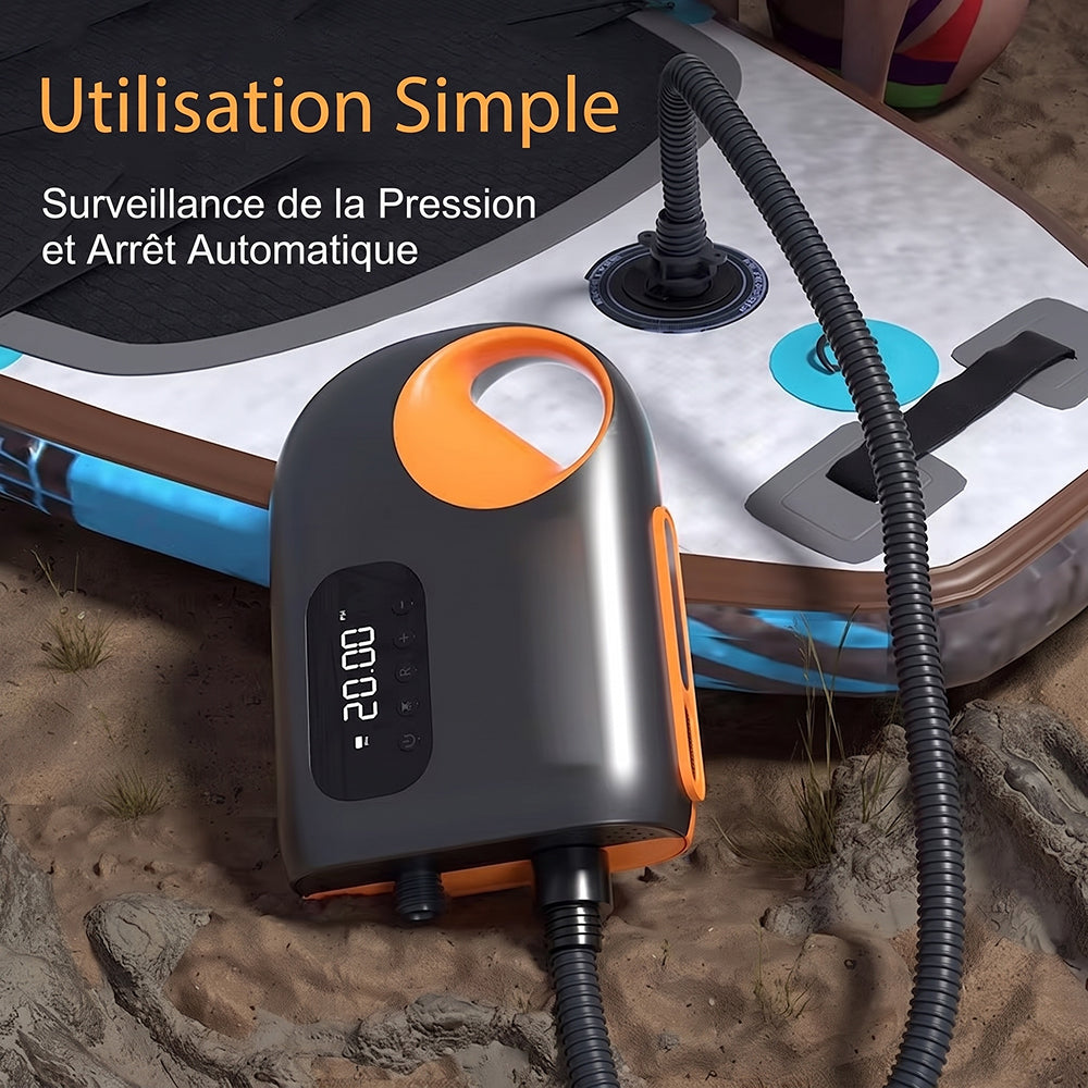 PumiPox Pompe SUP Électrique 20 PSI Haute Pression 400L/min
