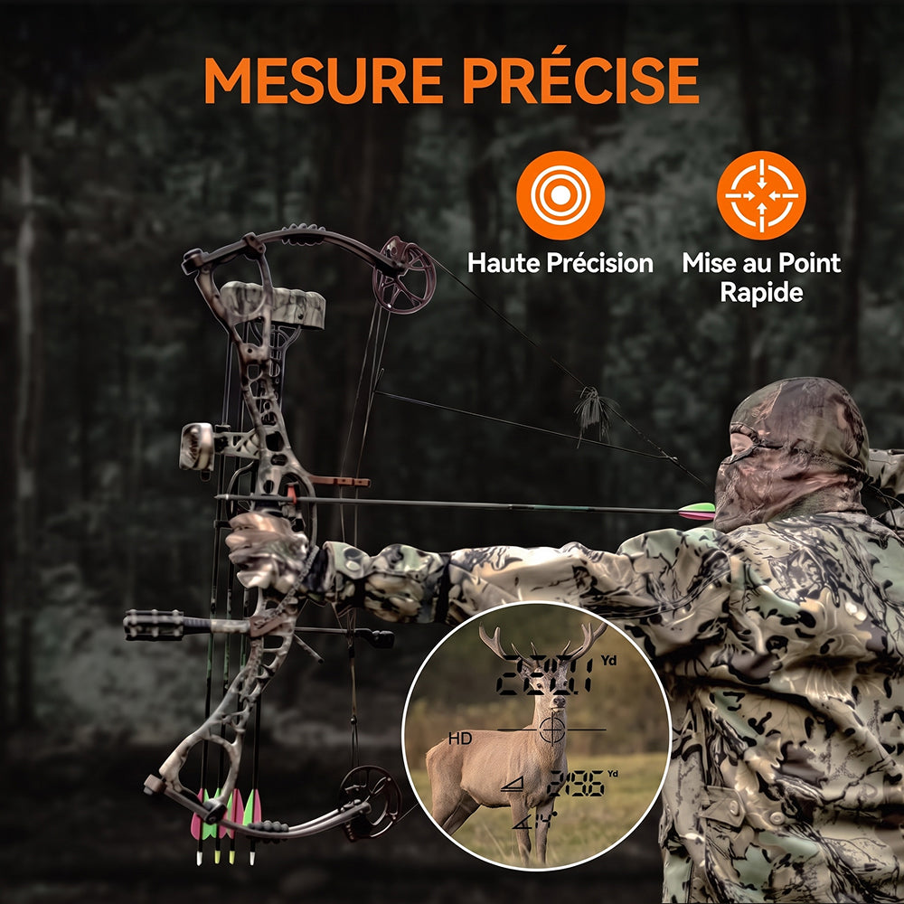 RangeVici Télémètre Laser Chasse et Tir Sportif 600m