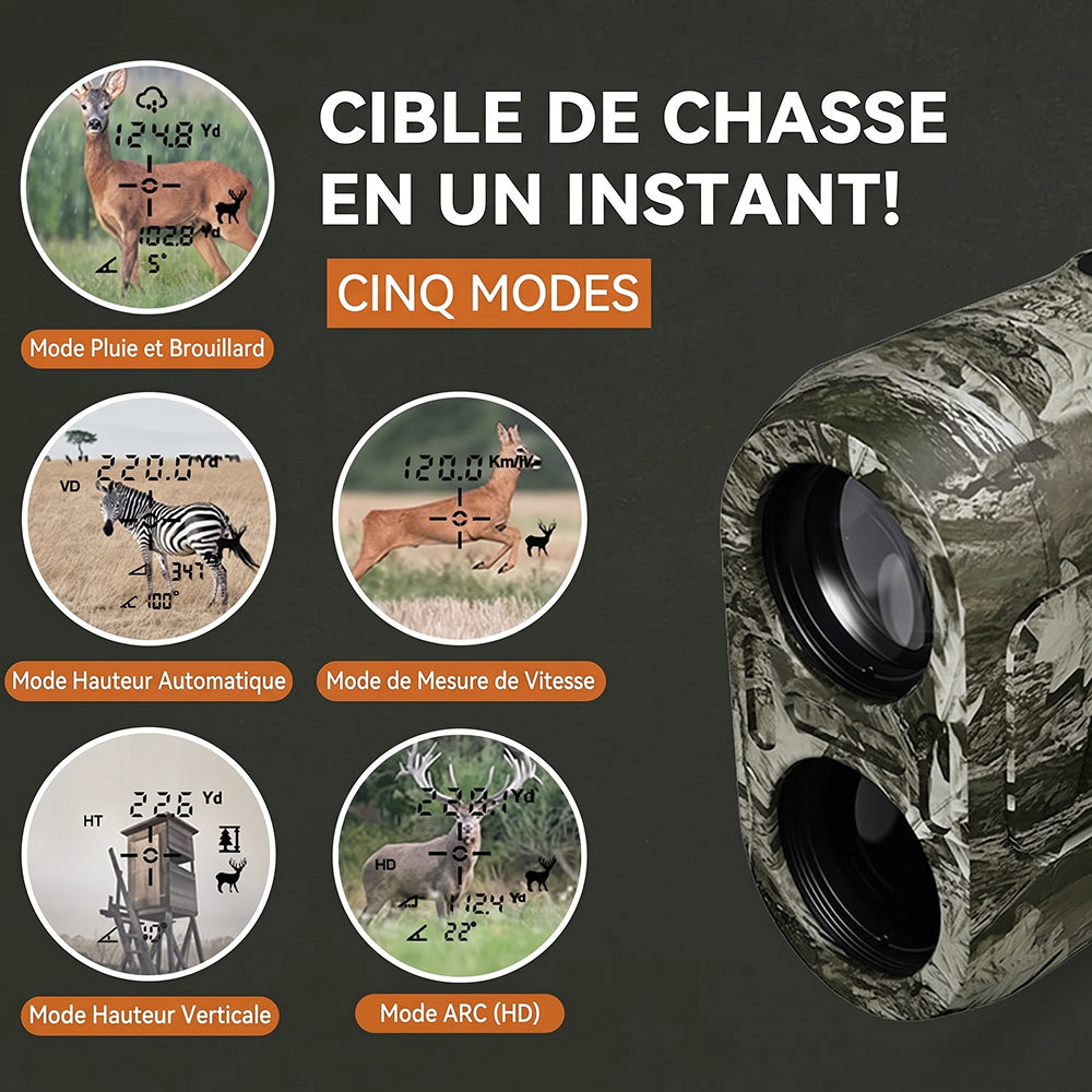 RangeVici Télémètre Laser Chasse et Tir Sportif 600m