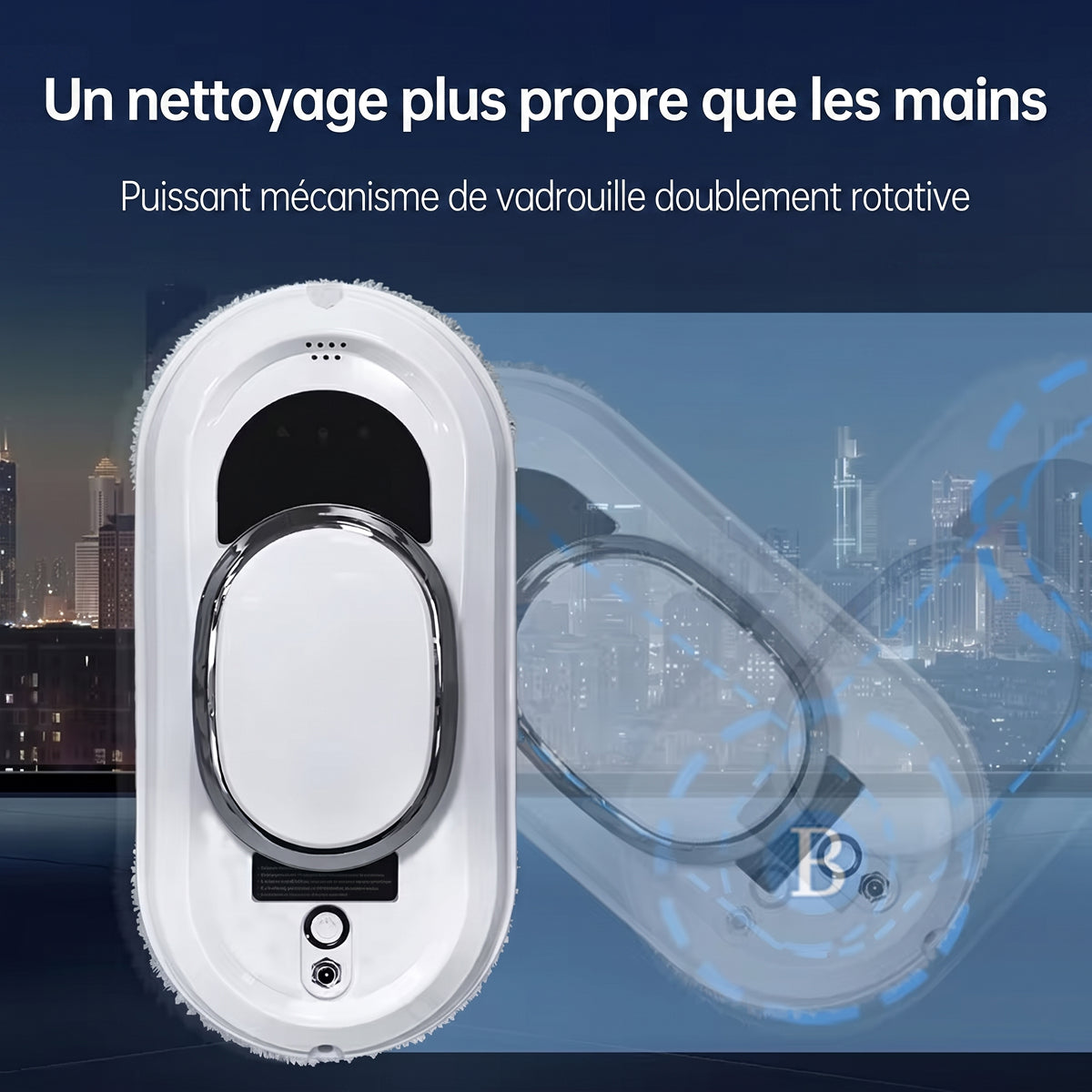 Robot laveur de vitres RelleBont - Vitres sans traces et sans effort