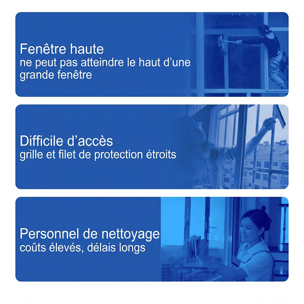 Robot laveur de vitres RelleBont - Vitres sans traces et sans effort