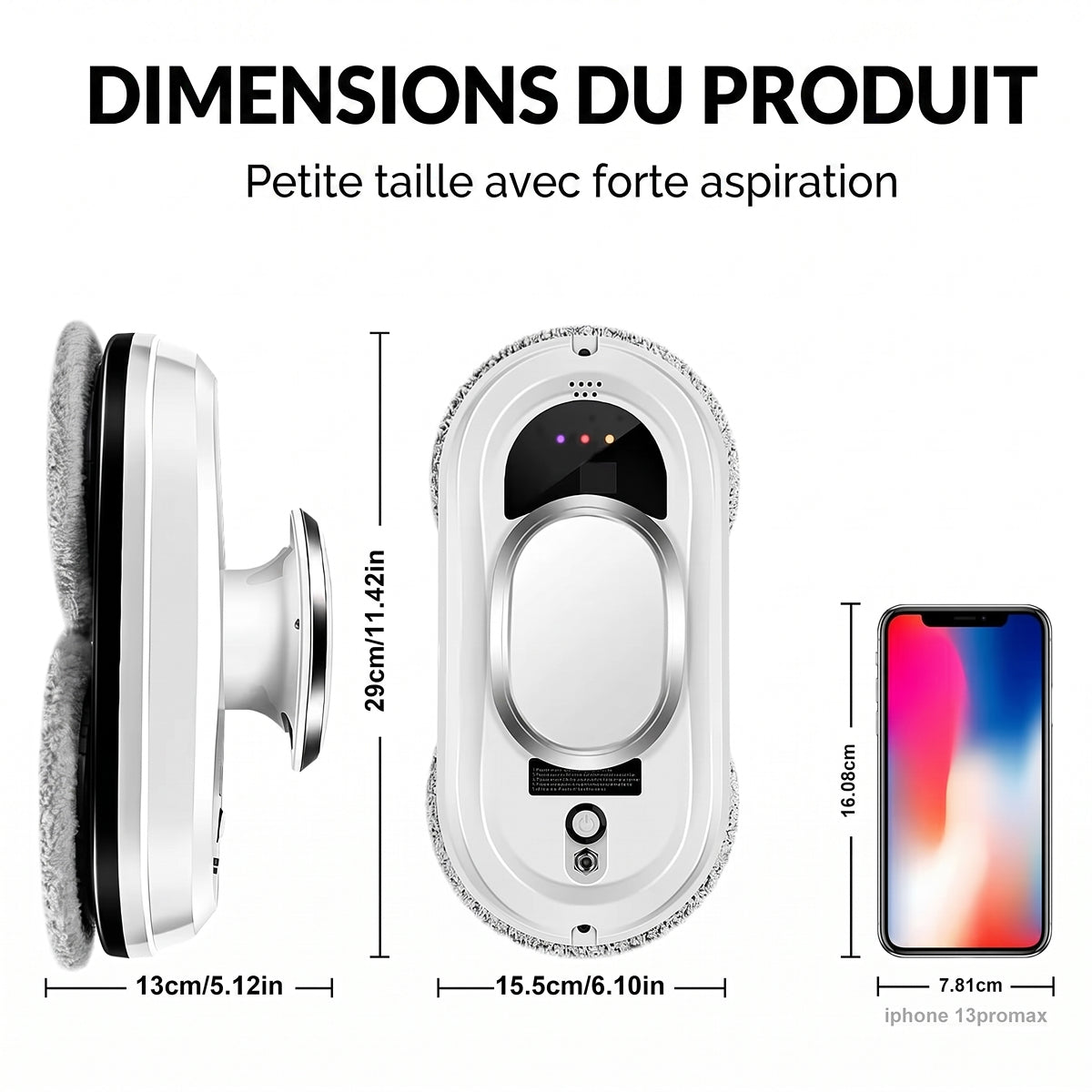 Robot laveur de vitres RelleBont - Vitres sans traces et sans effort