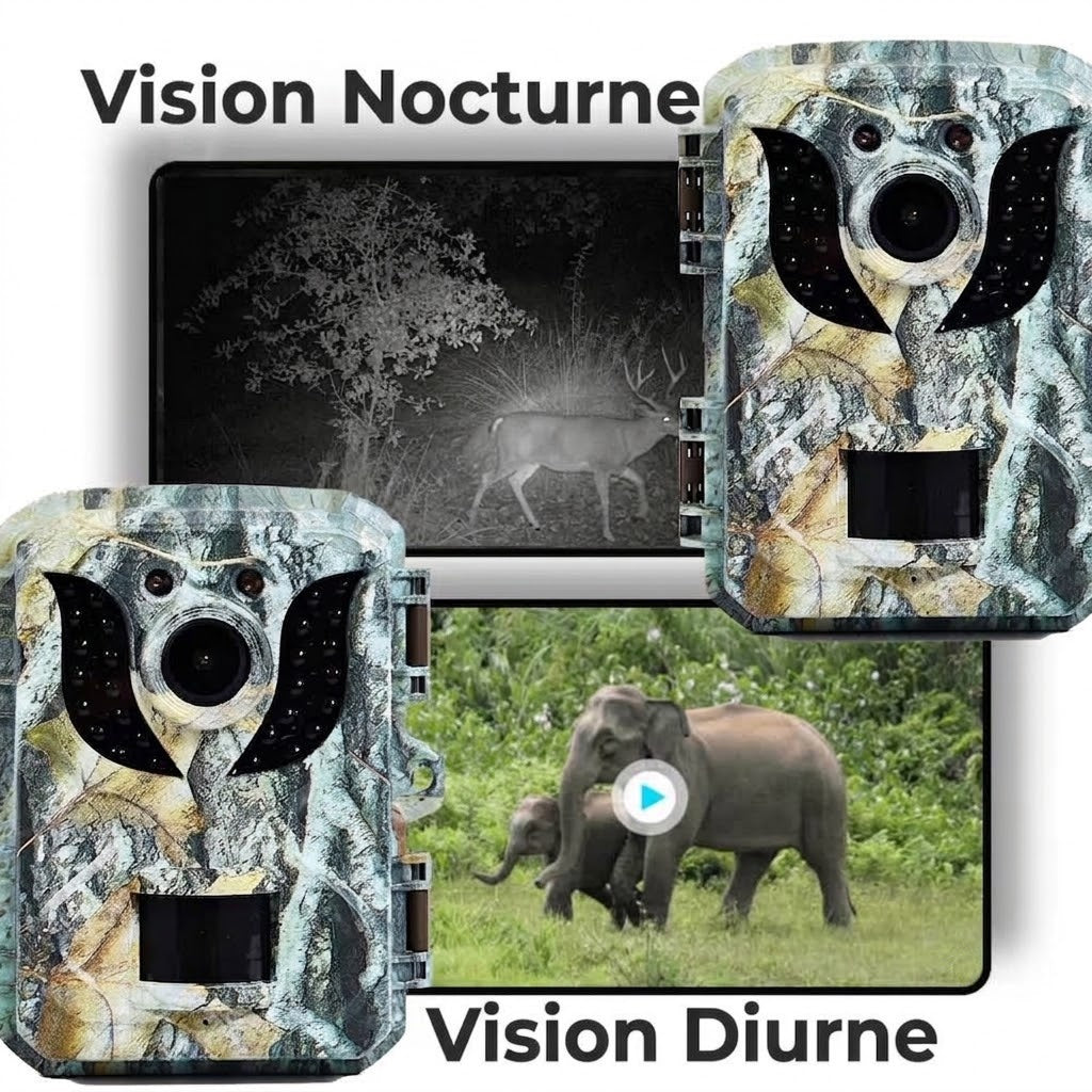 Caméra de Chasse Haute Définition - Piège Photographique Nocturne