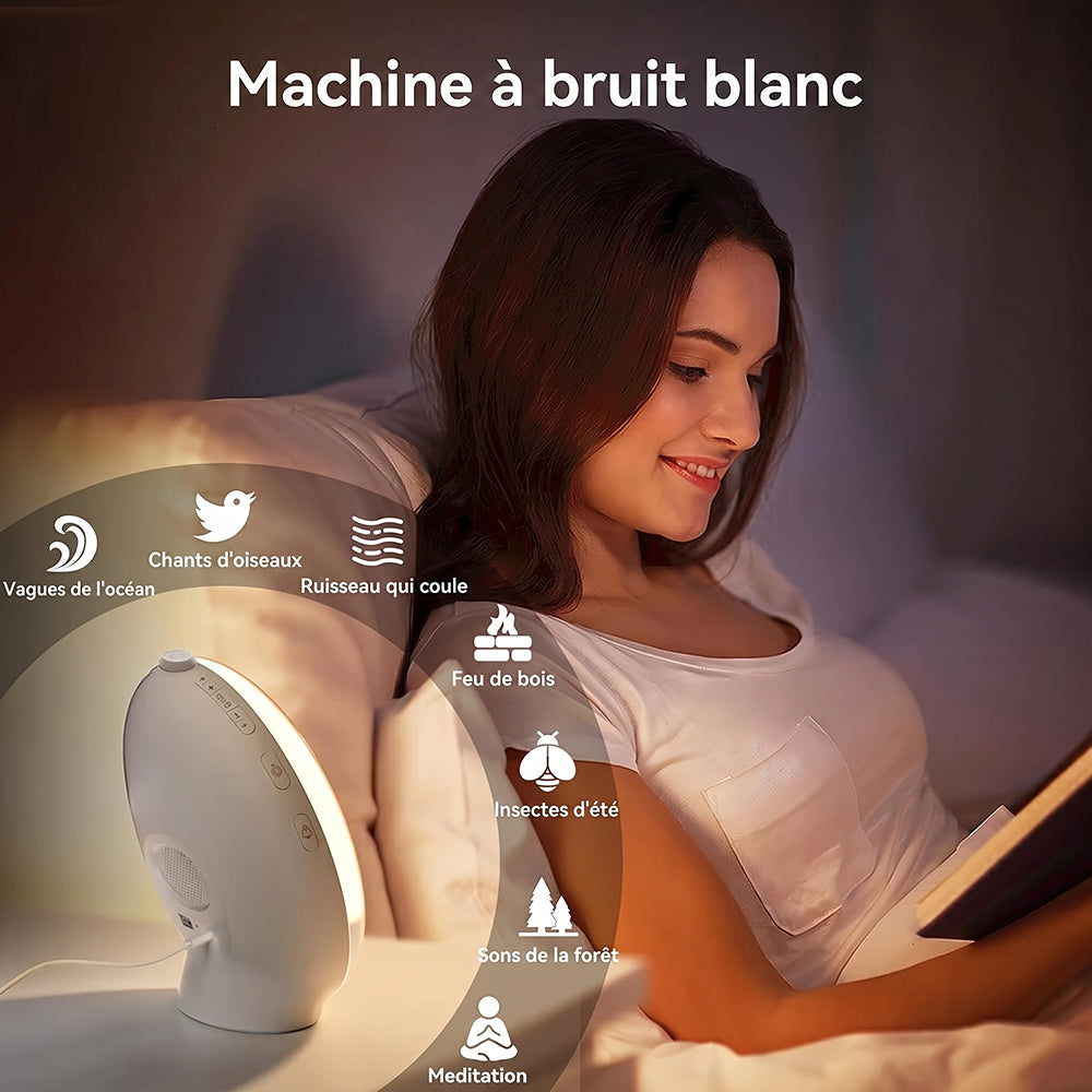 SerenBric Réveil Simulateur d'Aube avec Radio FM & Lumière d'Ambiance