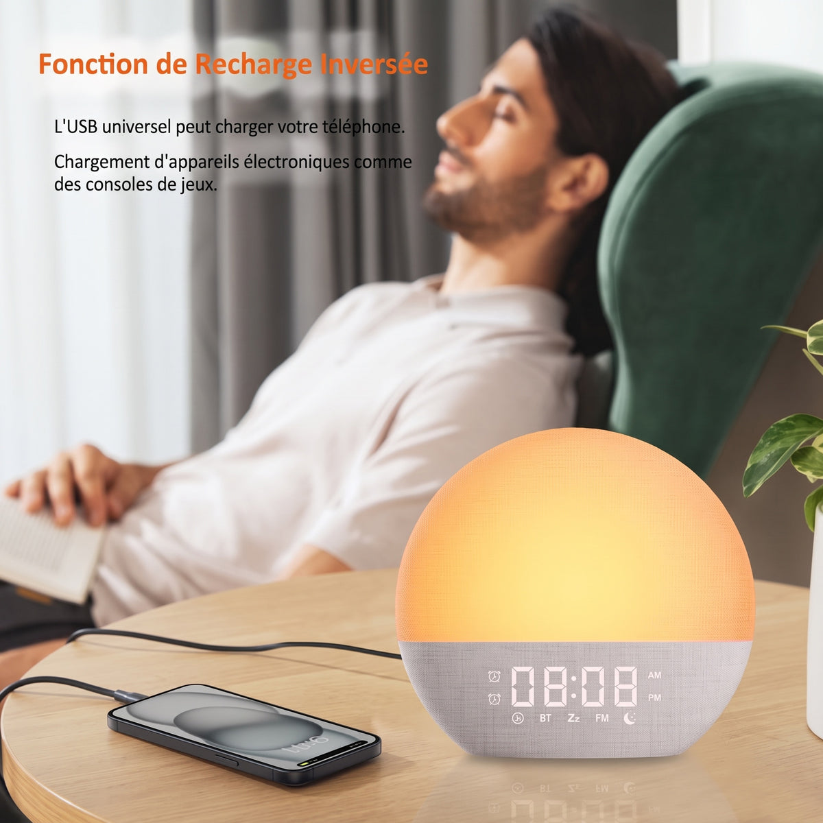 Réveil Lumineux TimeResdy | Alarme & Bruit Blanc