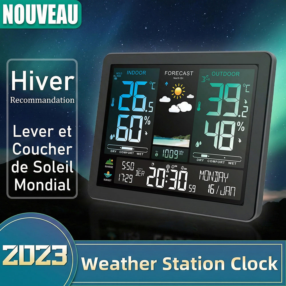 Station Météo TivaReox - Précision ±0,3°C, WiFi Multi-Zones (3 Capteurs), Alerte Moisissure