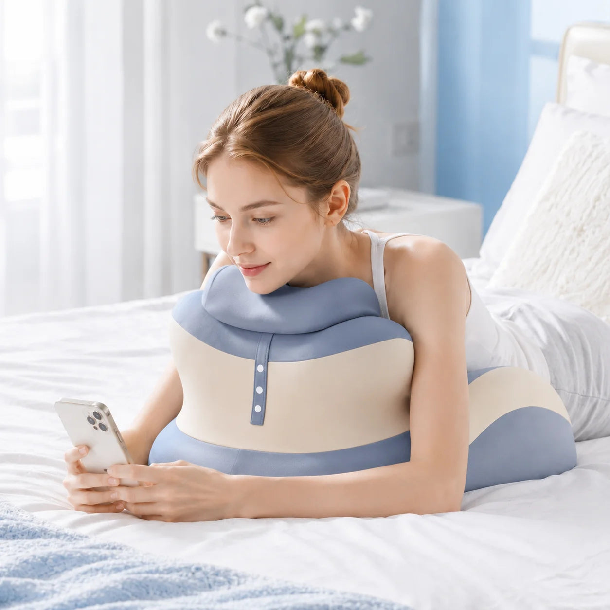 Coussin de Lecture VaelisFen en Mousse à Mémoire de Forme