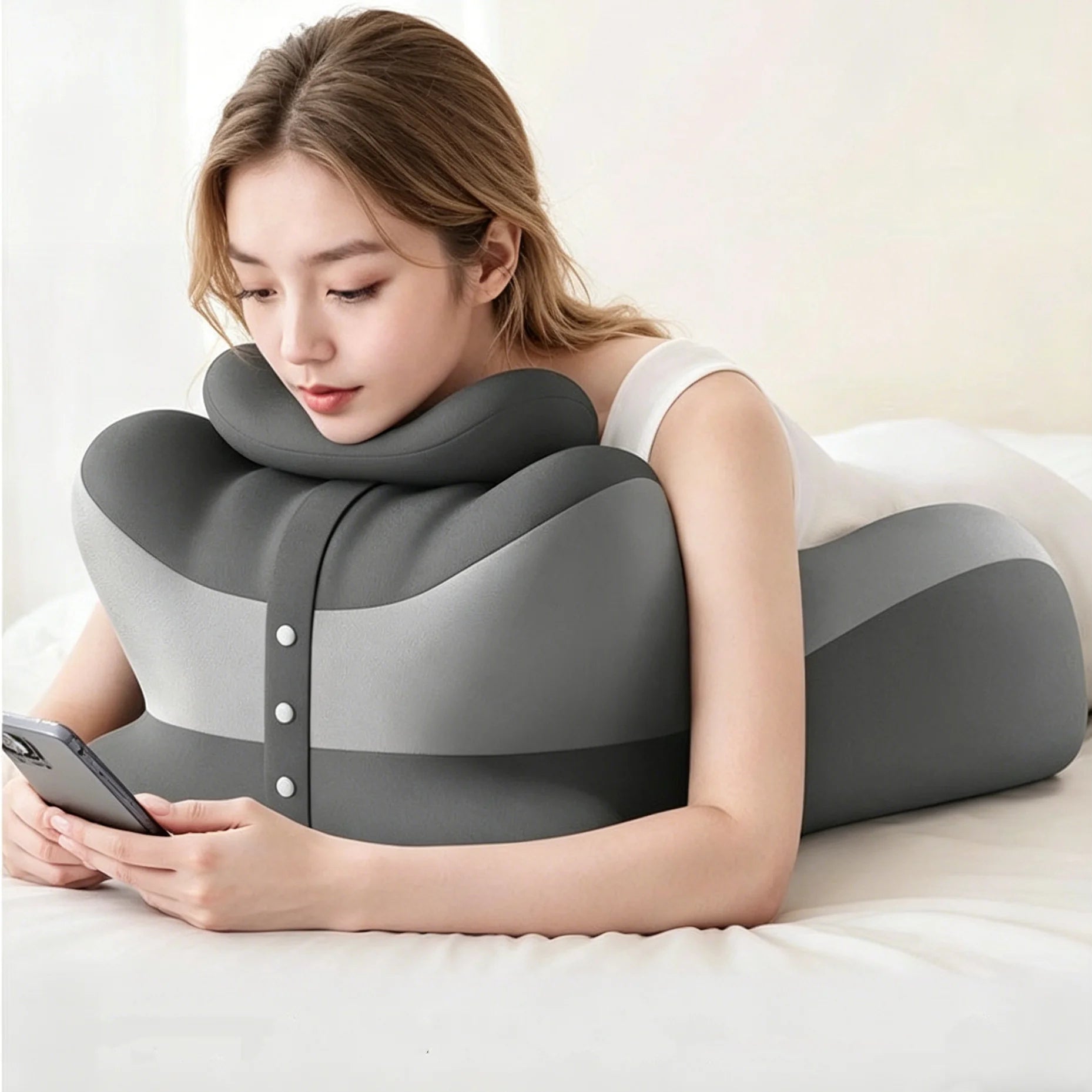 Coussin de Lecture VaelisFen en Mousse à Mémoire de Forme