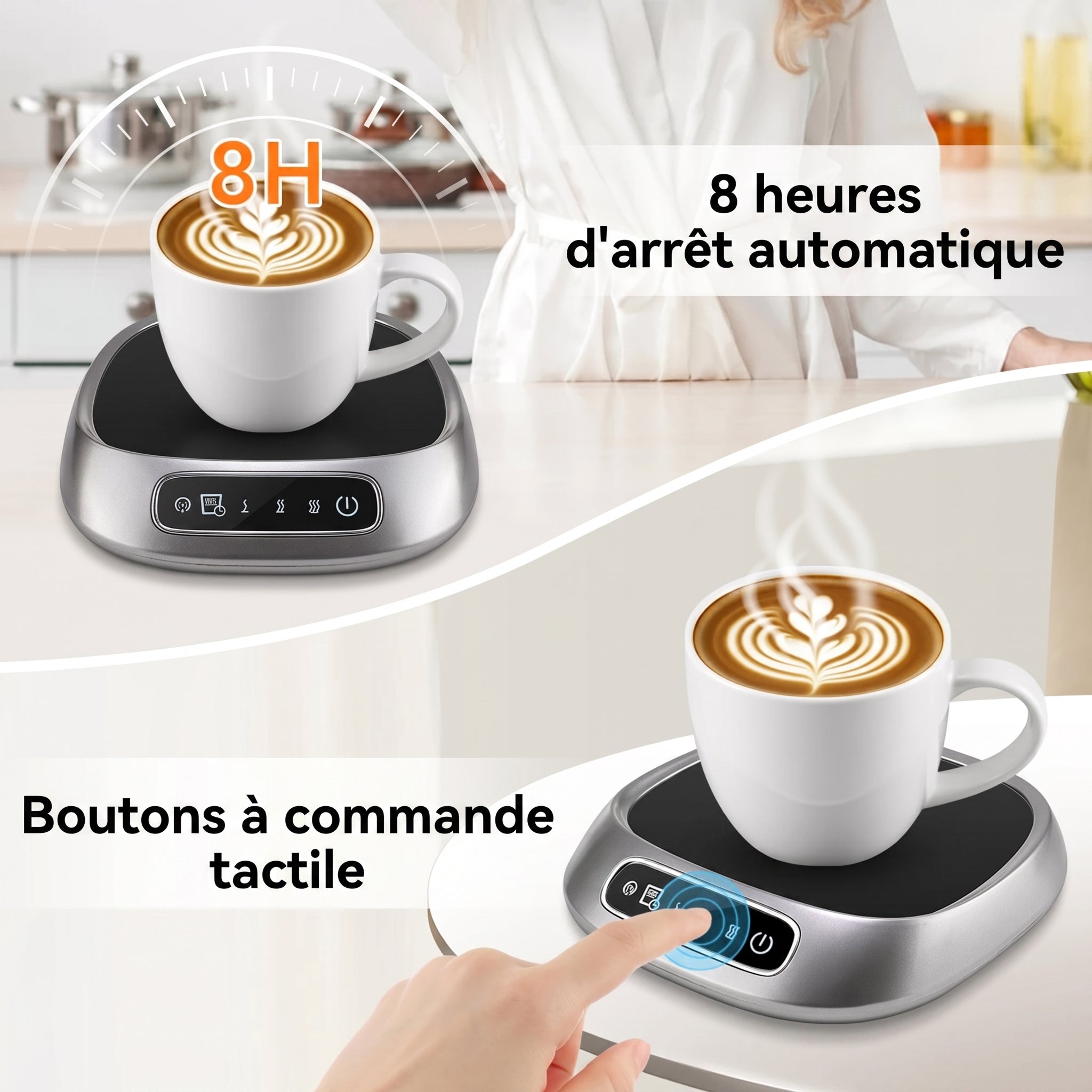 WarimCovi Chauffe Tasse Électrique USB 3 Températures