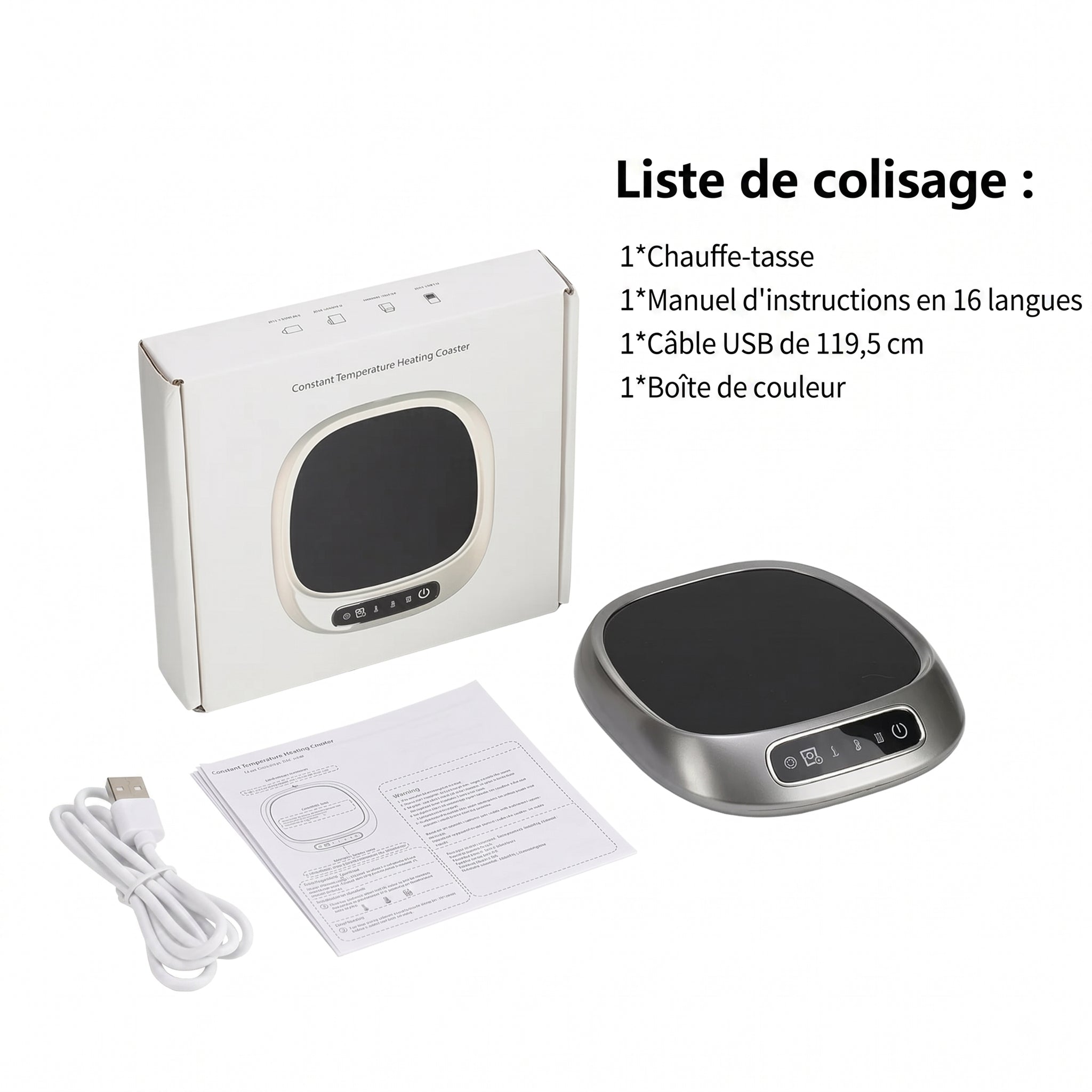 WarimCovi Chauffe Tasse Électrique USB 3 Températures