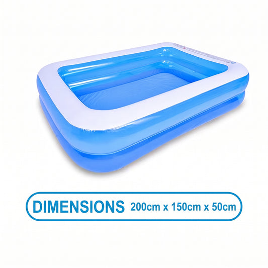 WaviJoy Piscine Gonflable Sans Pompe pour Jardin et Famille