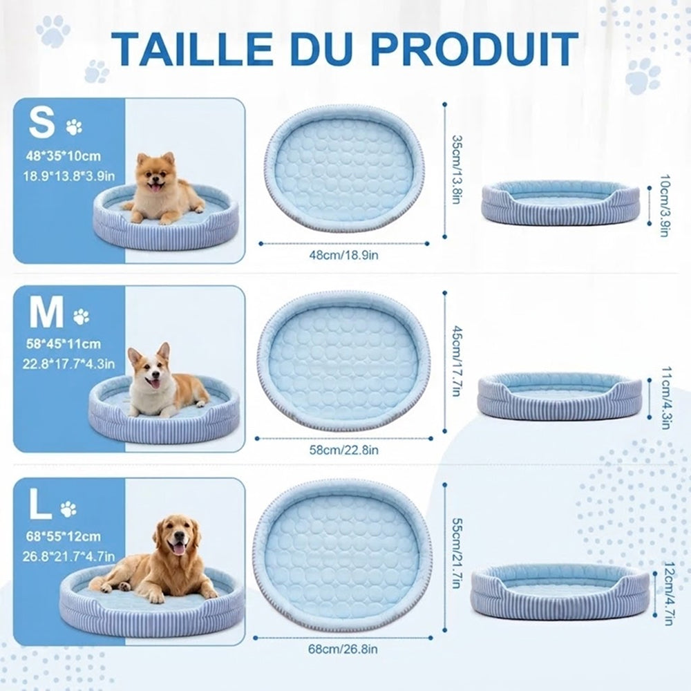 Tapis Rafraîchissant Chien WelRigno | Confort Frais sans Électricité
